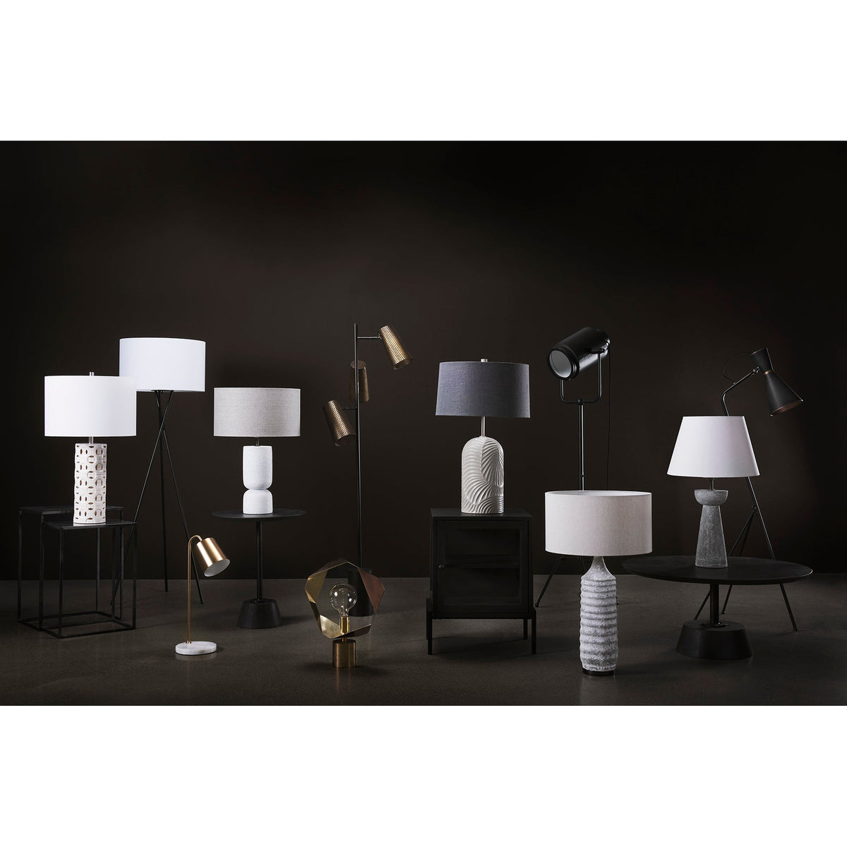 Quinn Table Lamp, Navy