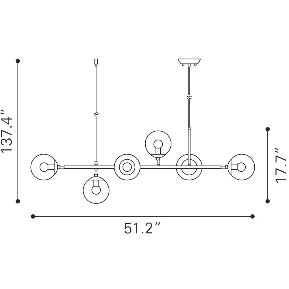 Gisela Ceiling Lamp Brass