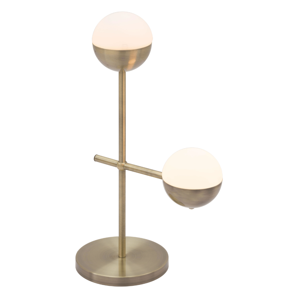 Waterloo Table Lamp White & Bronze