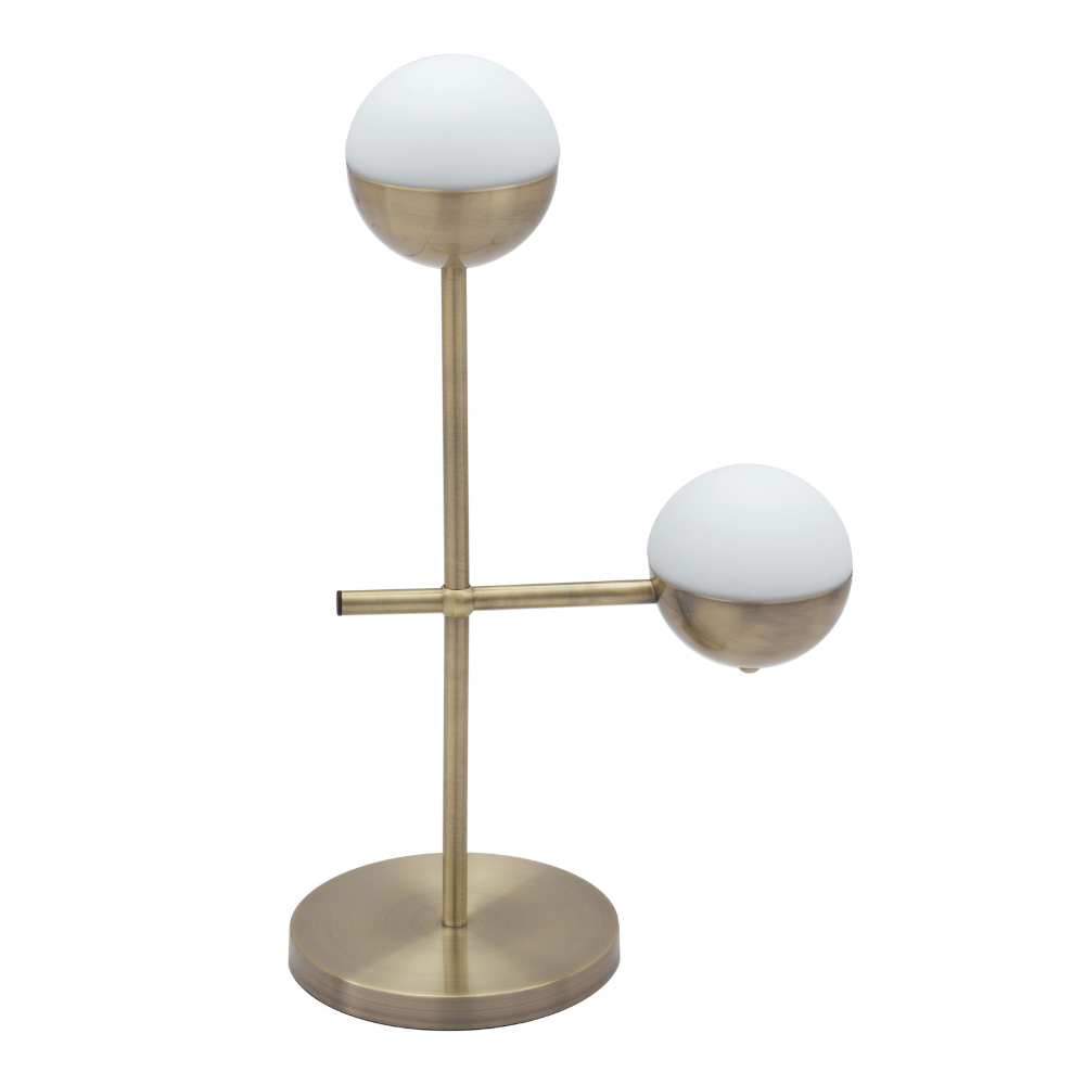Waterloo Table Lamp White & Bronze
