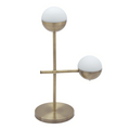 Waterloo Table Lamp White & Bronze