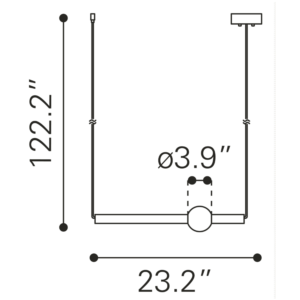 Adeo Ceiling Lamp Brass
