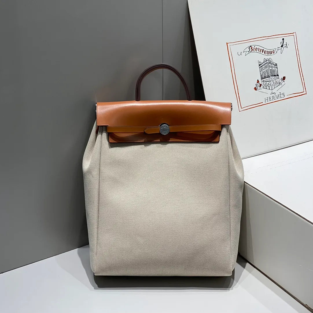 A Dos Zip 11.4 in Linen Backpack 13130080 Apricot