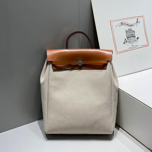A Dos Zip 11.4 in Linen Backpack 13130080 Apricot