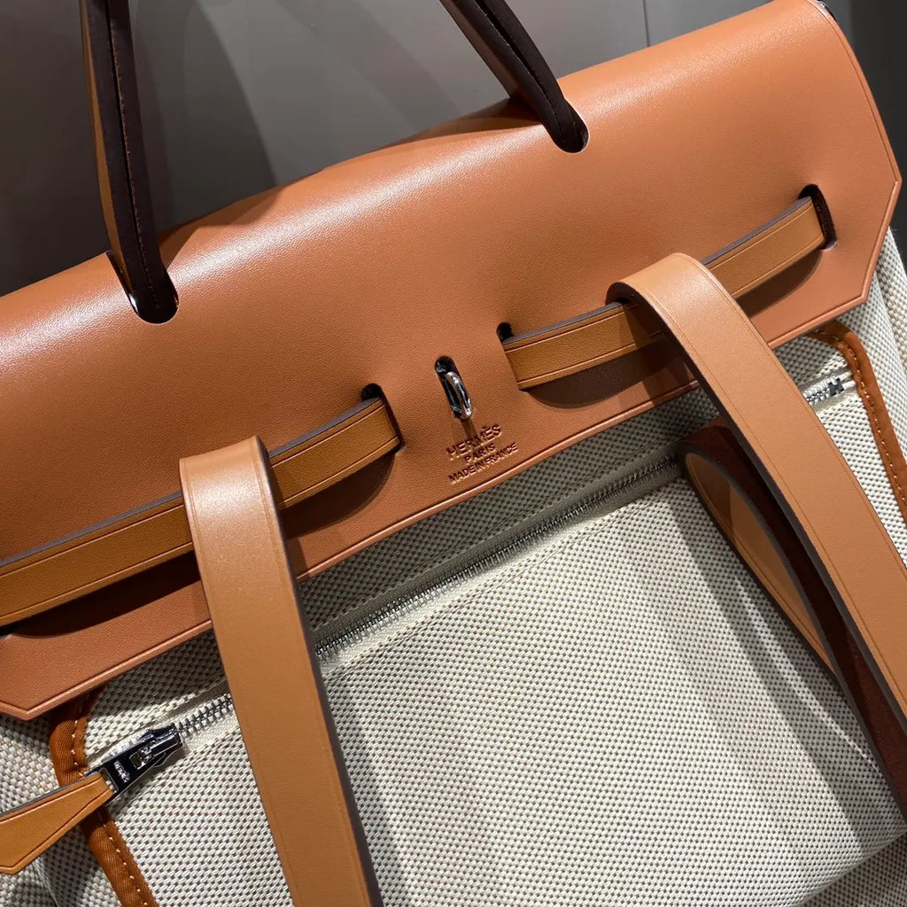 A Dos Zip 11.4 in Linen Backpack 13130080 Apricot