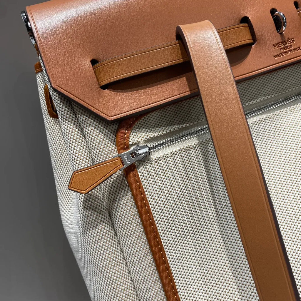 A Dos Zip 11.4 in Linen Backpack 13130080 Apricot