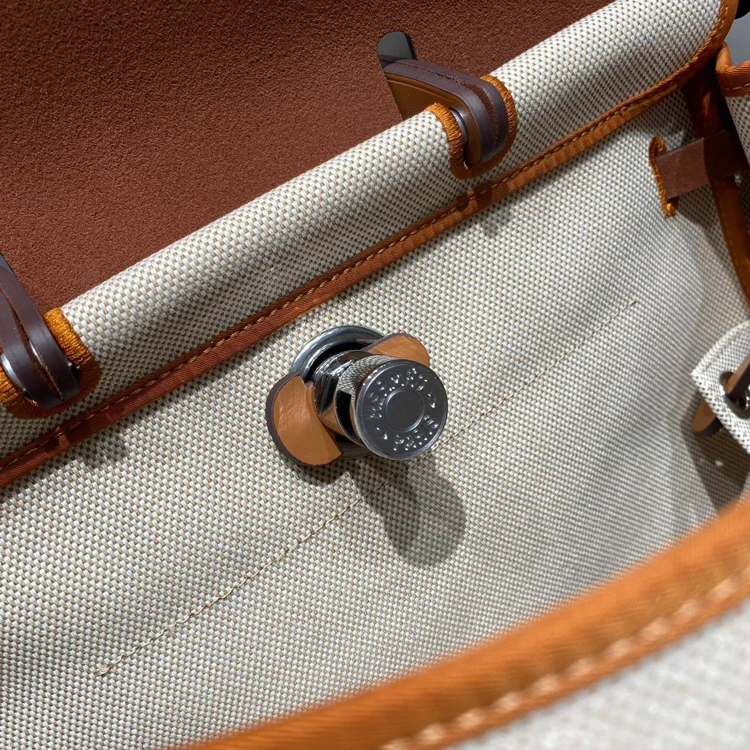 A Dos Zip 11.4 in Linen Backpack 13130080 Apricot