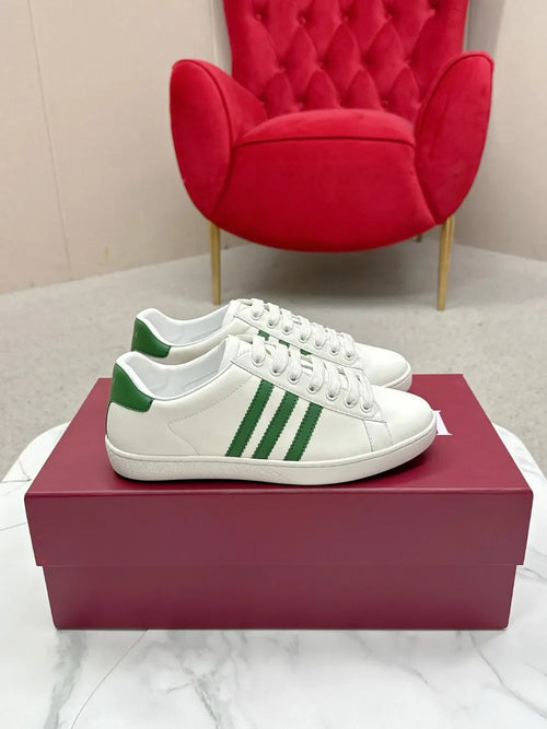 Adidas Gucci Unisex Leather Casual Sneakers
