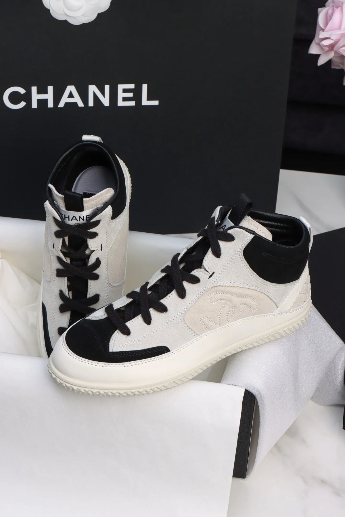BEON 25D High-Top Panda Sneakers 485974