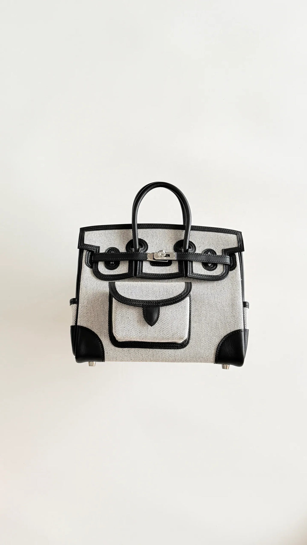 Birkin 25 Cargo Canvas 9.8 in Handbag 805220