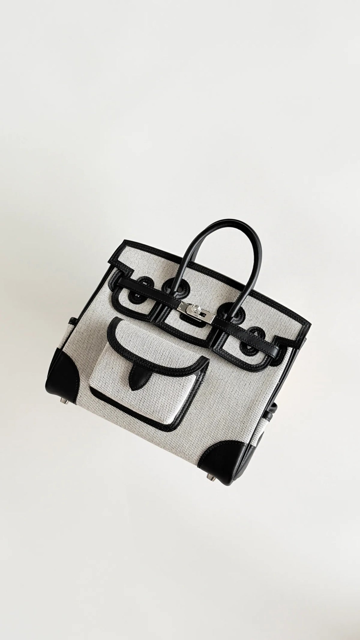 Birkin 25 Cargo Canvas 9.8 in Handbag 805220