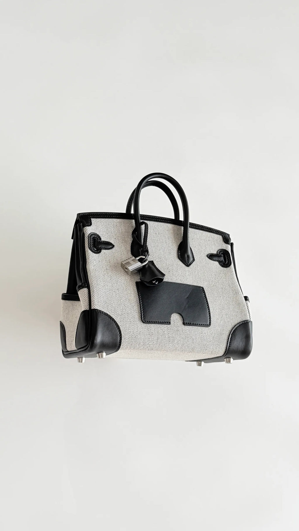 Birkin 25 Cargo Canvas 9.8 in Handbag 805220