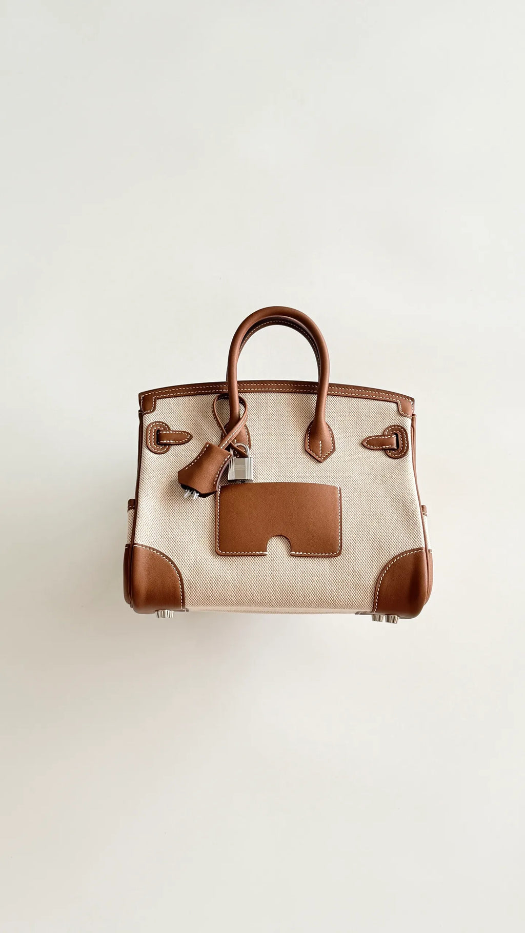 Birkin 25 Cargo Canvas 9.8 in Handbag 805225