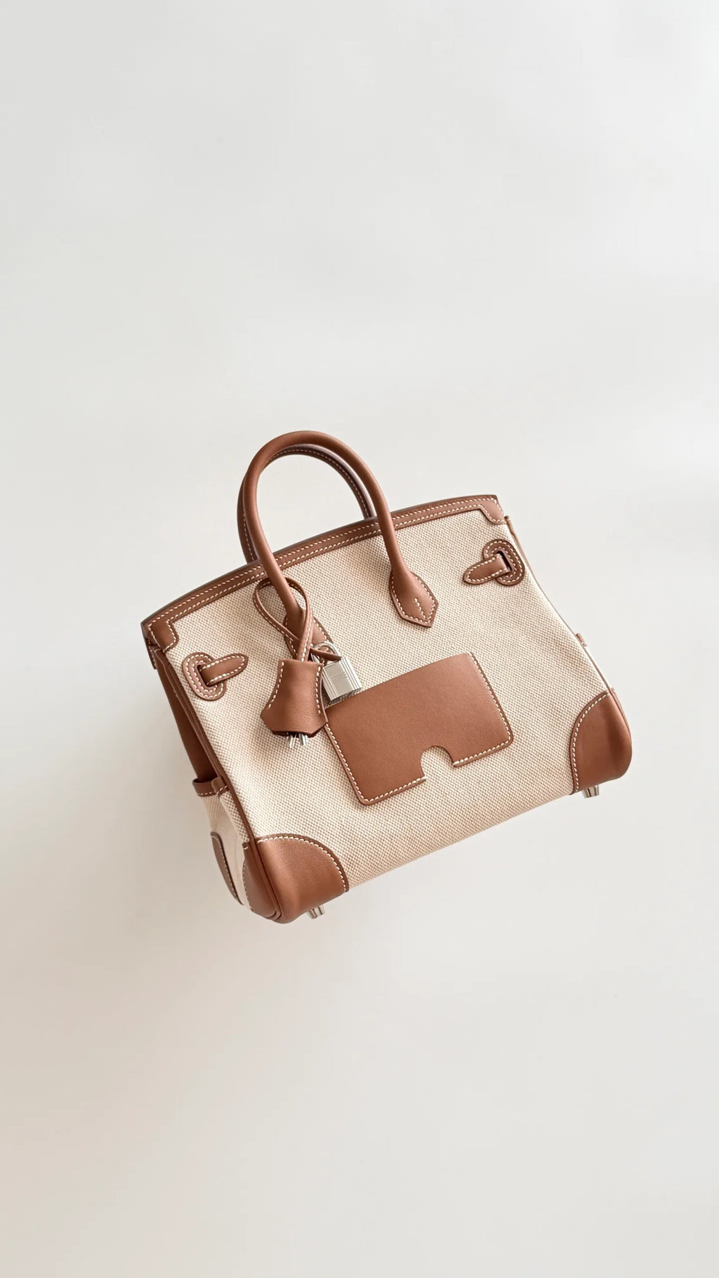 Birkin 25 Cargo Canvas 9.8 in Handbag 805225