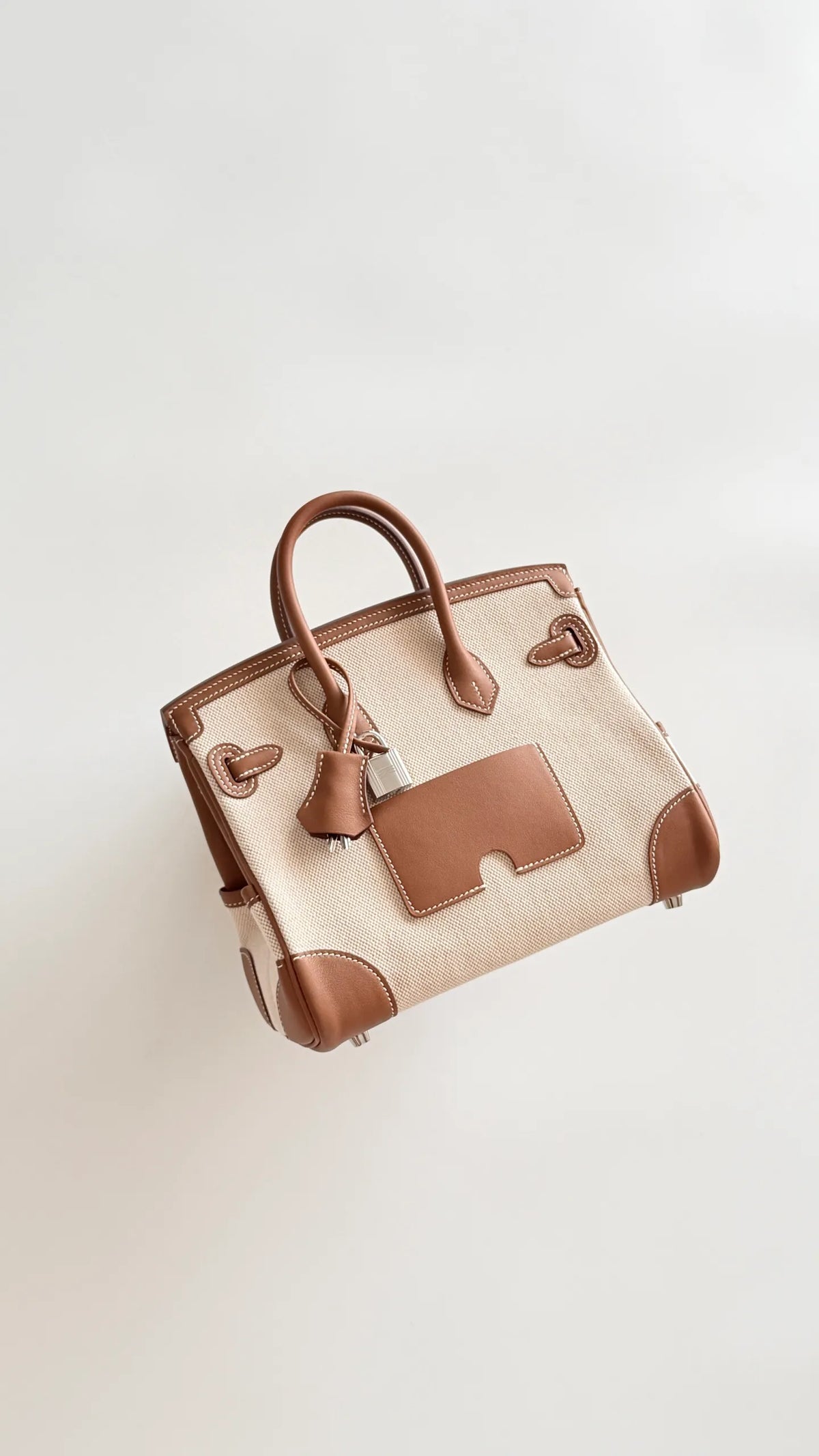 Birkin 25 Cargo Canvas 9.8 in Handbag 805225