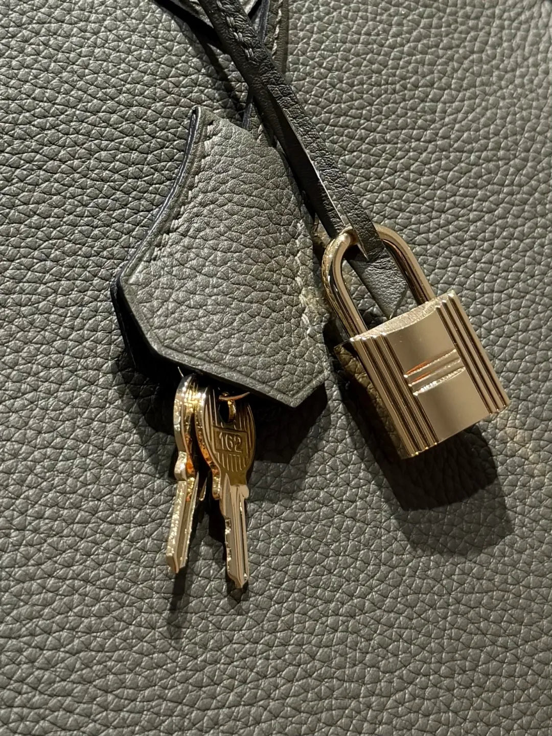 Birkin Togo Leather Handbag Vert Veronese