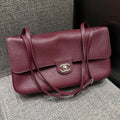 Blazy Maxi Flap Leather Shoulder Bag 140055