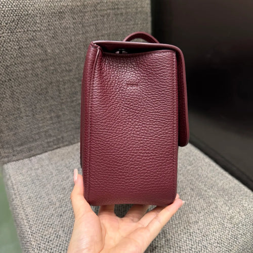 Blazy Maxi Flap Leather Shoulder Bag 140055