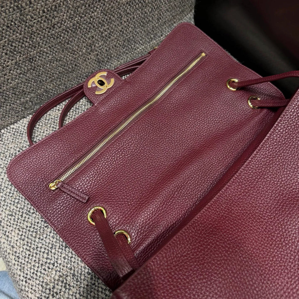 Blazy Maxi Flap Leather Shoulder Bag