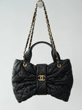 Bodin.joyeux 25K Medium Sheepskin Bow Handbag