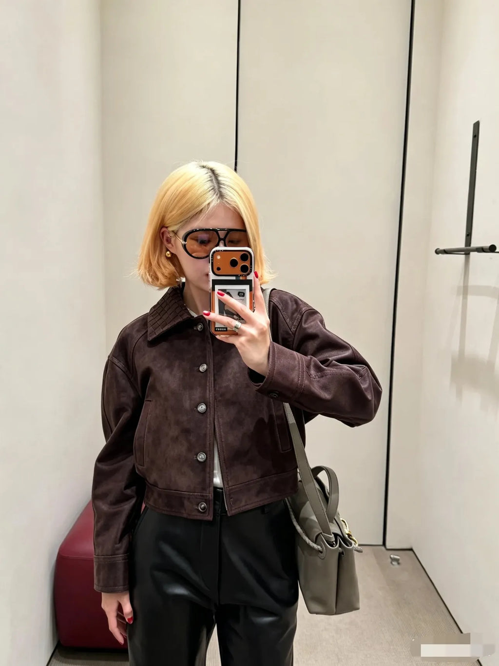 BOTT Women's V Leather Jacket