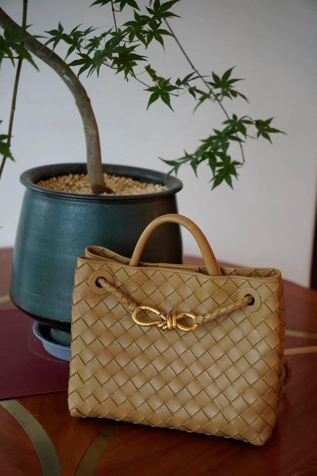 Bottega Veneta Woven Handbag 739107