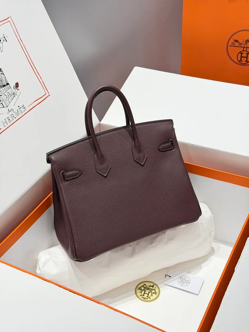 Boutique Amber Thread 25 Leather Bag Saddle Red Rouge Sellier