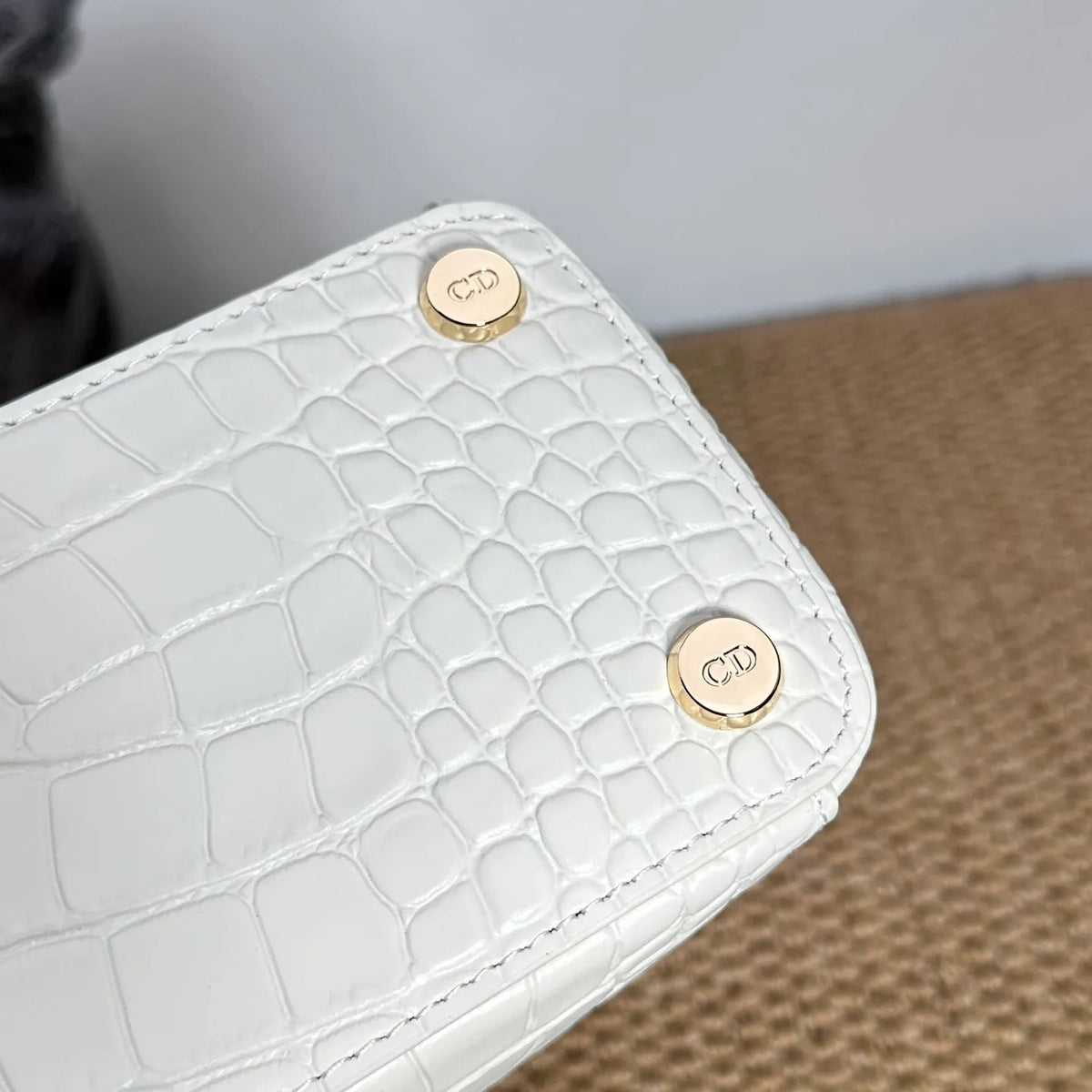 Bow-tie 11 in Crocodile Pattern Tote Bag 0737