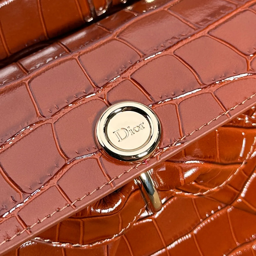 Bow-tie 11 in Crocodile Pattern Tote Bag 0737