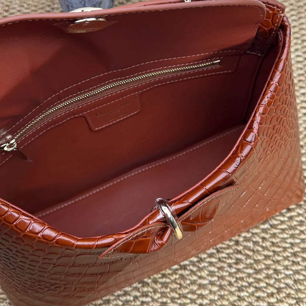 Bow-tie 11 in Crocodile Pattern Tote Bag 0737