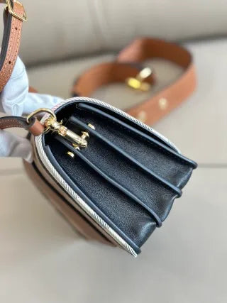 Burberry The Buckle Bag House Check Leather 235402050700
