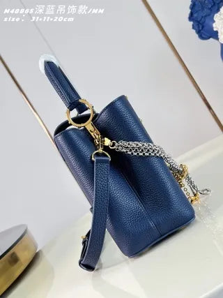 Capucines MM Taurillon Leather 12.2 in Handbag M48865