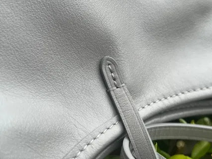 CarryAll Cargo Small Leather Handbag M12579 Gray