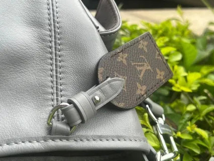 CarryAll Cargo Small Leather Handbag M12579 Gray