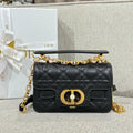 CD Jolie Cannage Mini Flap Shoulder Bag Black