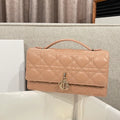 CD Pearl WOC Milk Tea Chain Crossbody Bag