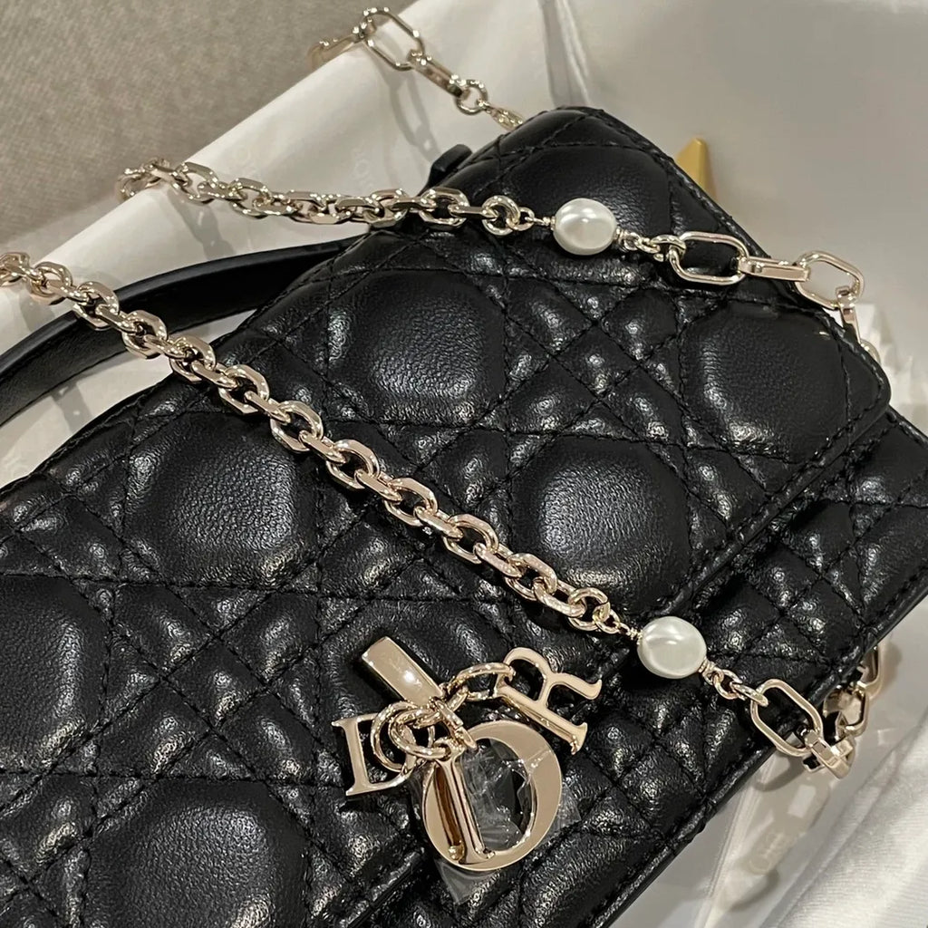 CD Pearl WOC Pearl Chain Crossbody Shoulder Bag