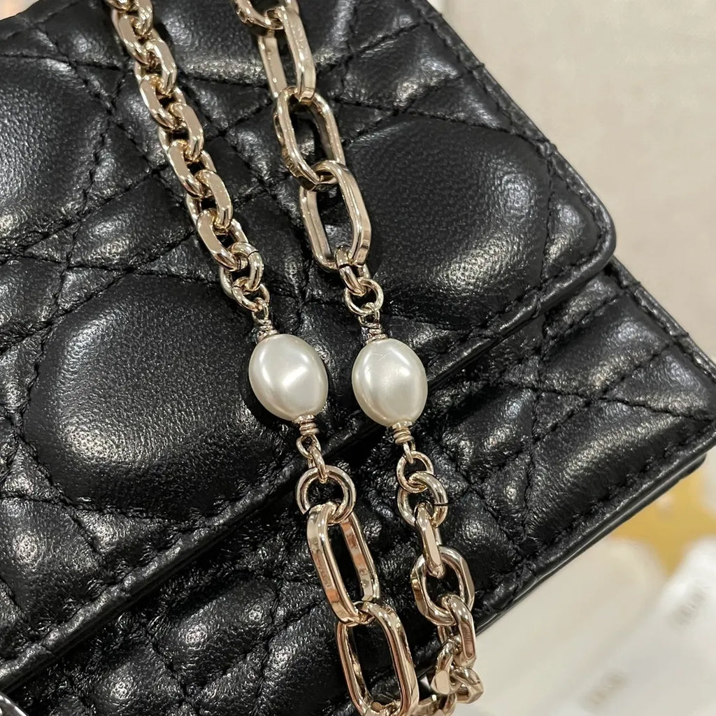 CD Pearl WOC Pearl Chain Crossbody Shoulder Bag