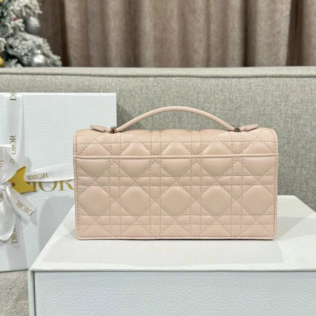 CD Pearl WOC Rouge Pink Chain Shoulder Bag 135439