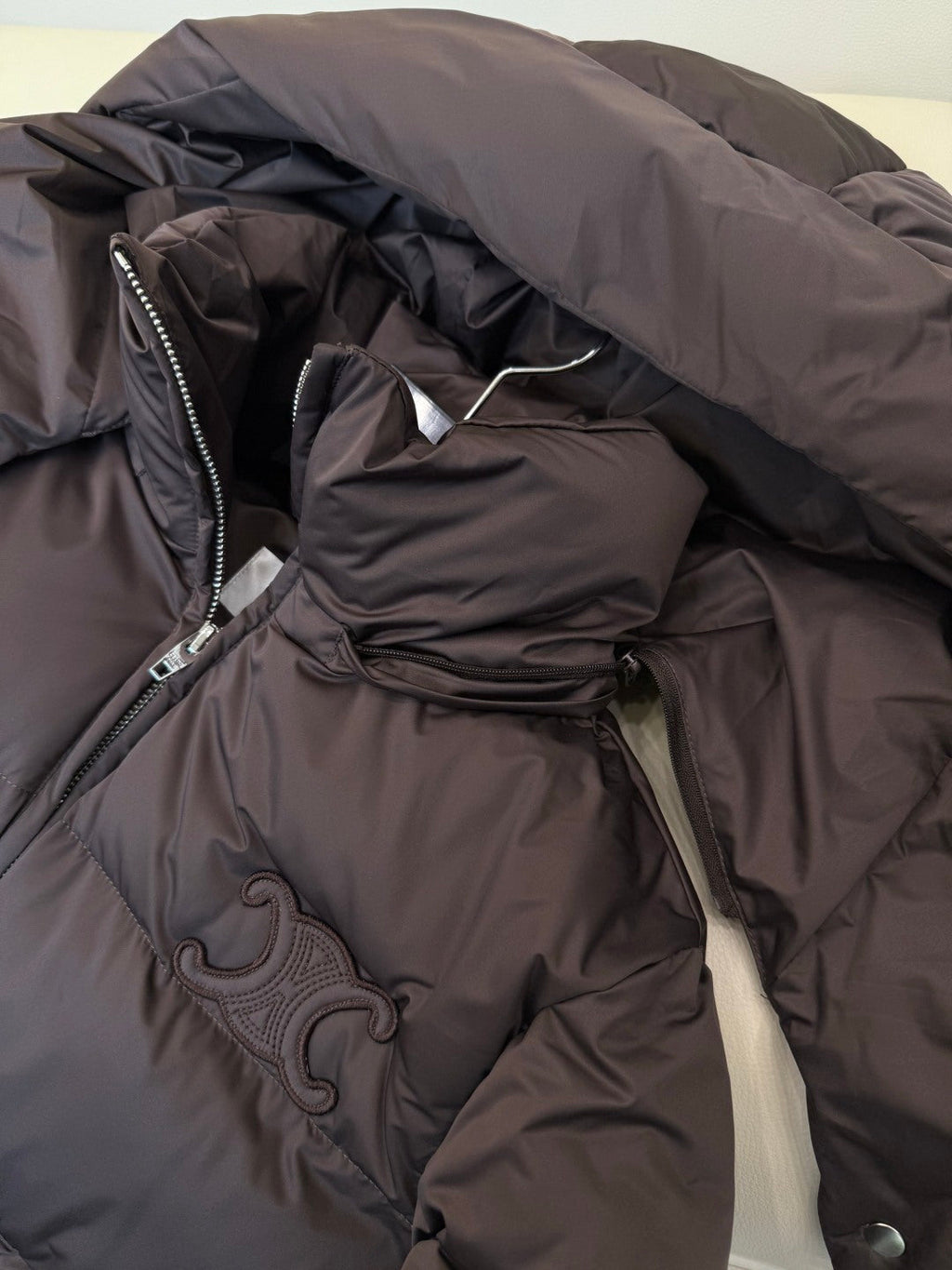 Celine Women's Goose Down Hooded Jacket