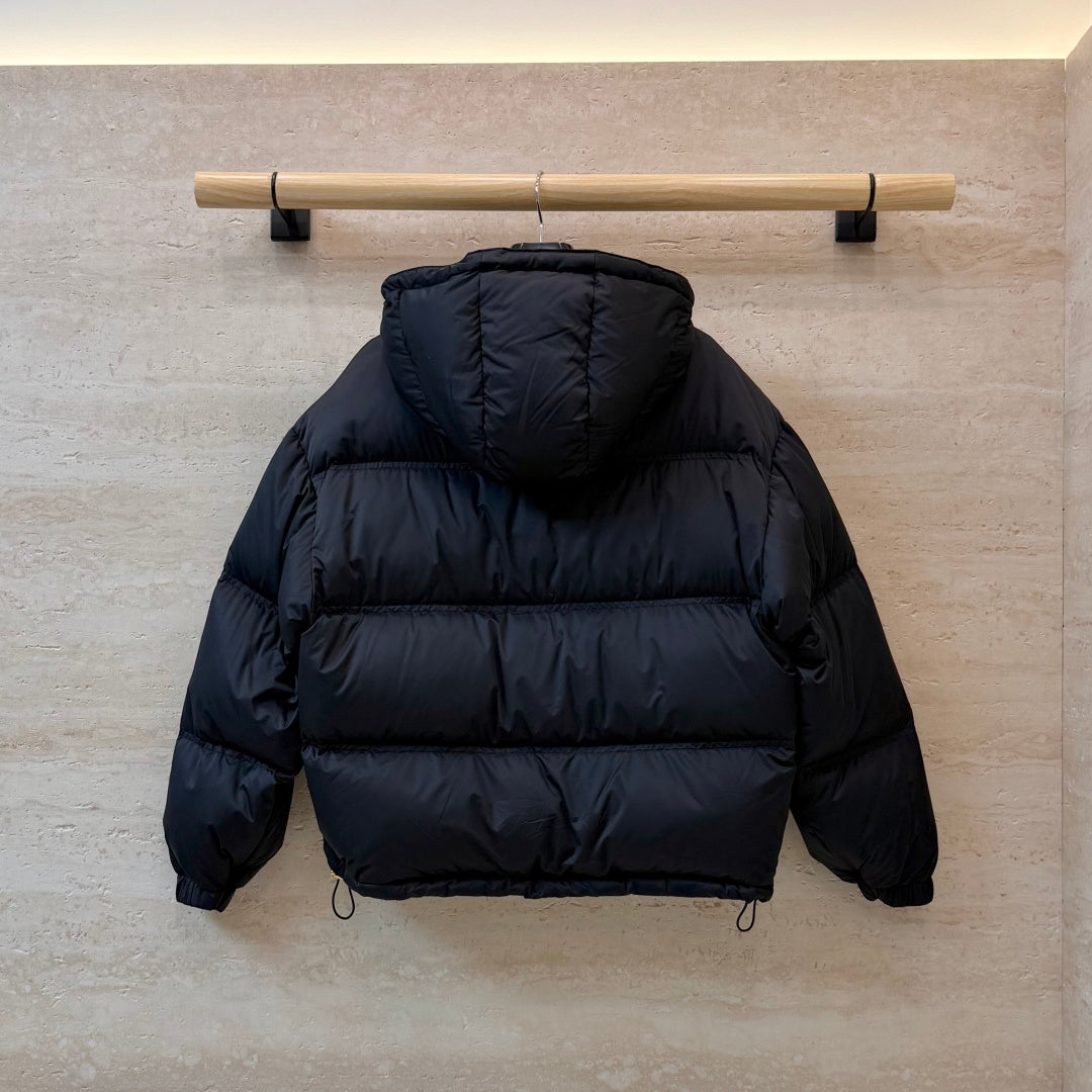 Celine Women's White Goose Down Hooded Jacket
