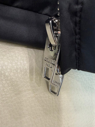 Celine Women's White Goose Down Hooded Jacket
