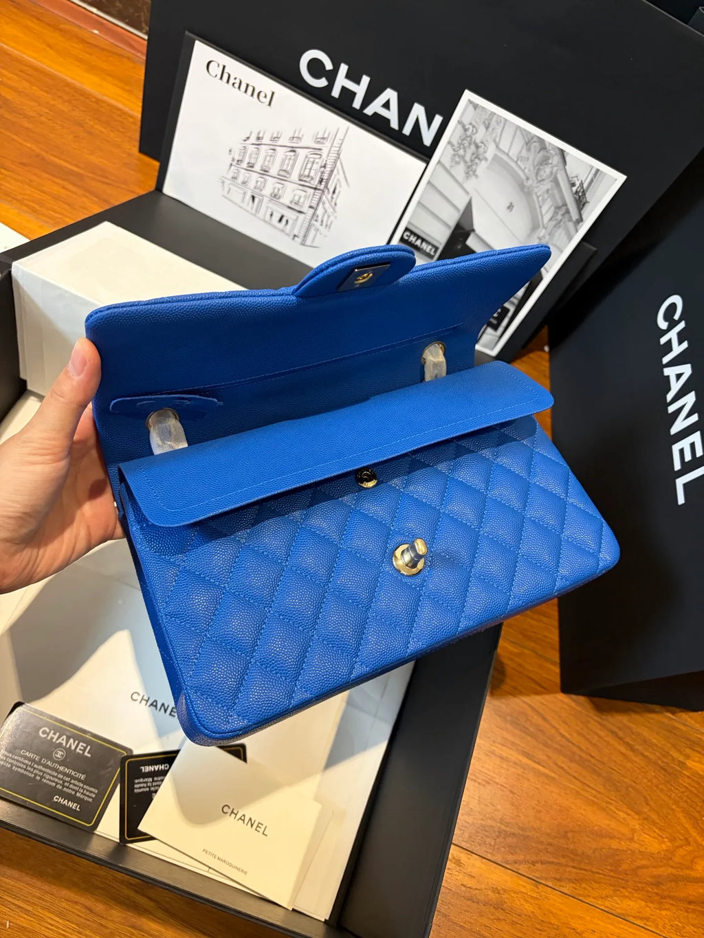 CF 2.55 Grained Lambskin Shoulder Bag 805632