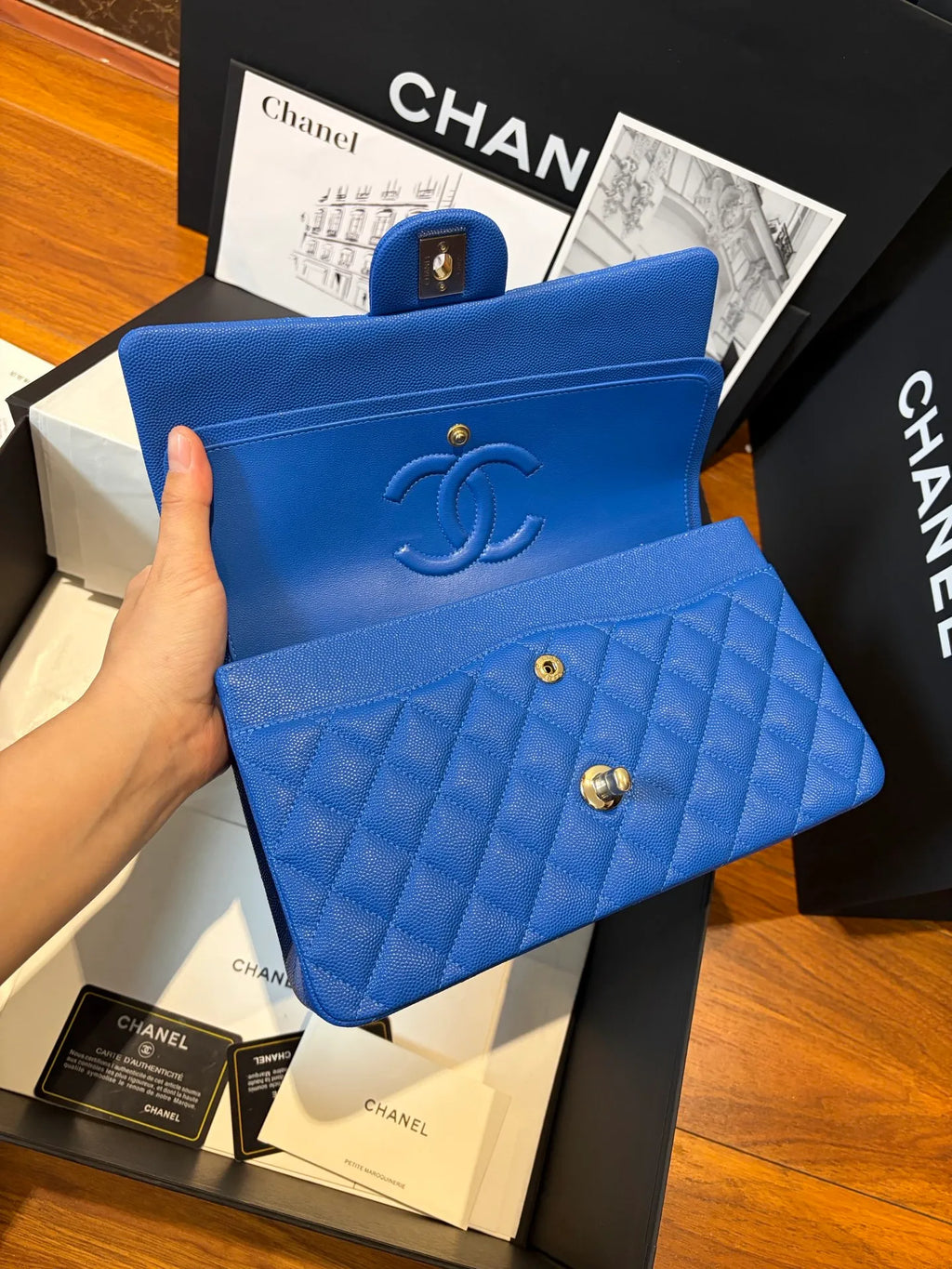 CF 2.55 Grained Lambskin Shoulder Bag 805632