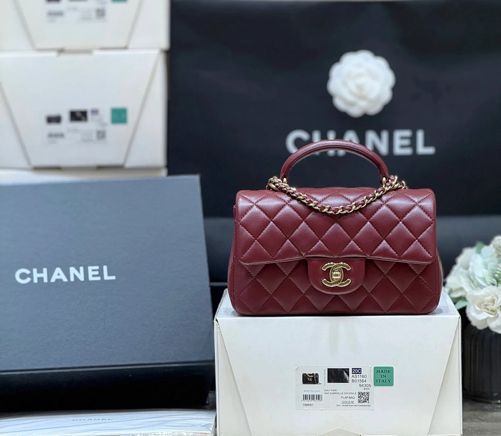 CF Mini Top Handle Flap Bag