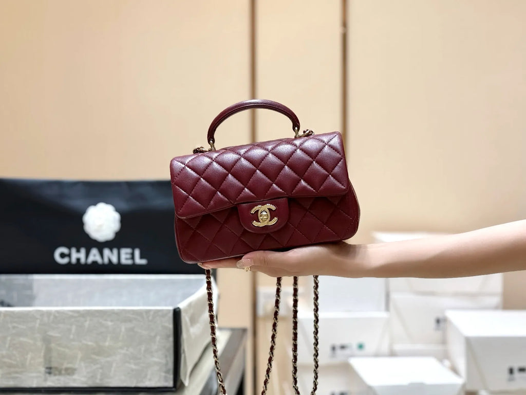 CF Mini Top Handle Flap Bag