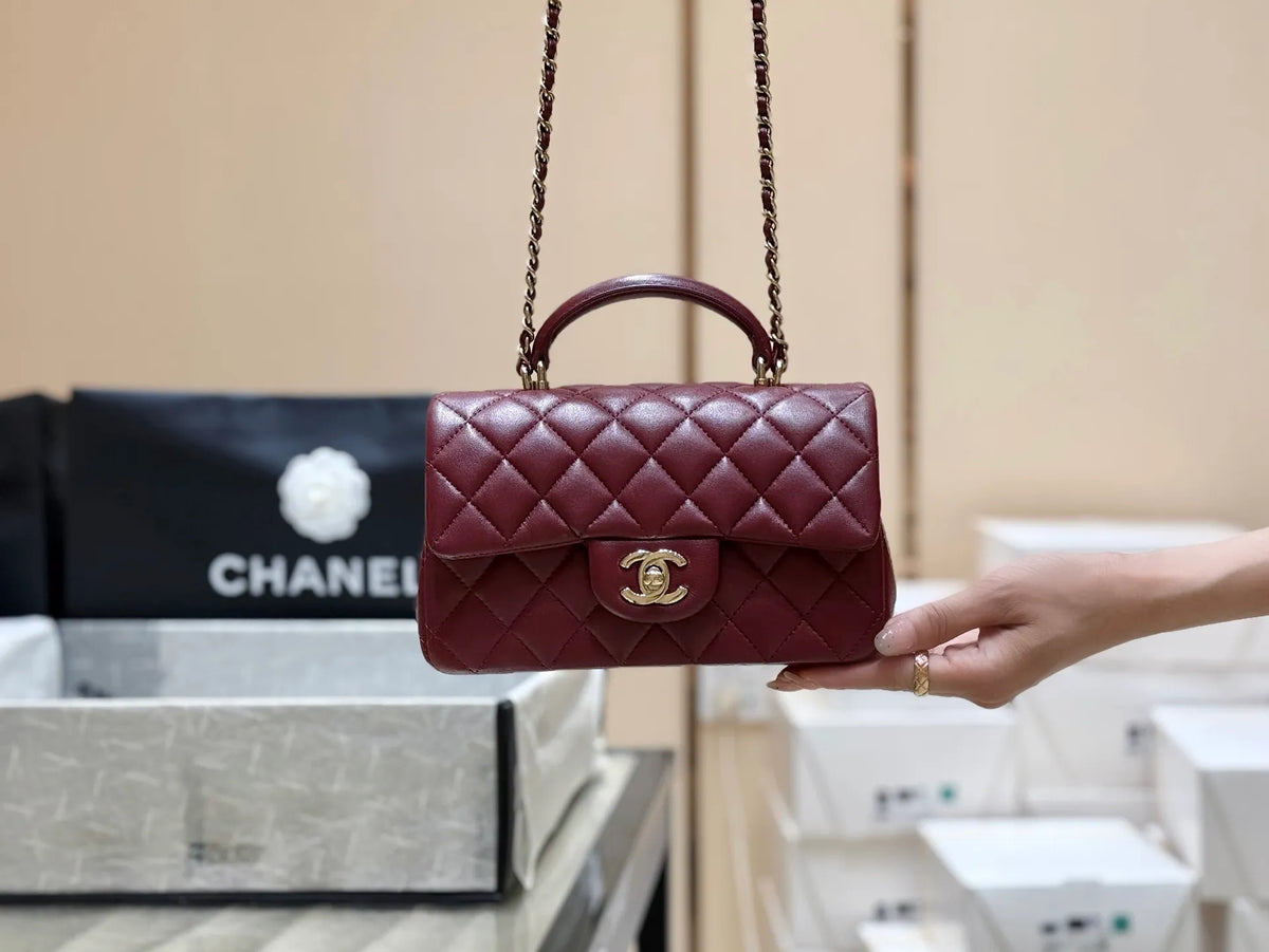 CF Mini Top Handle Flap Bag