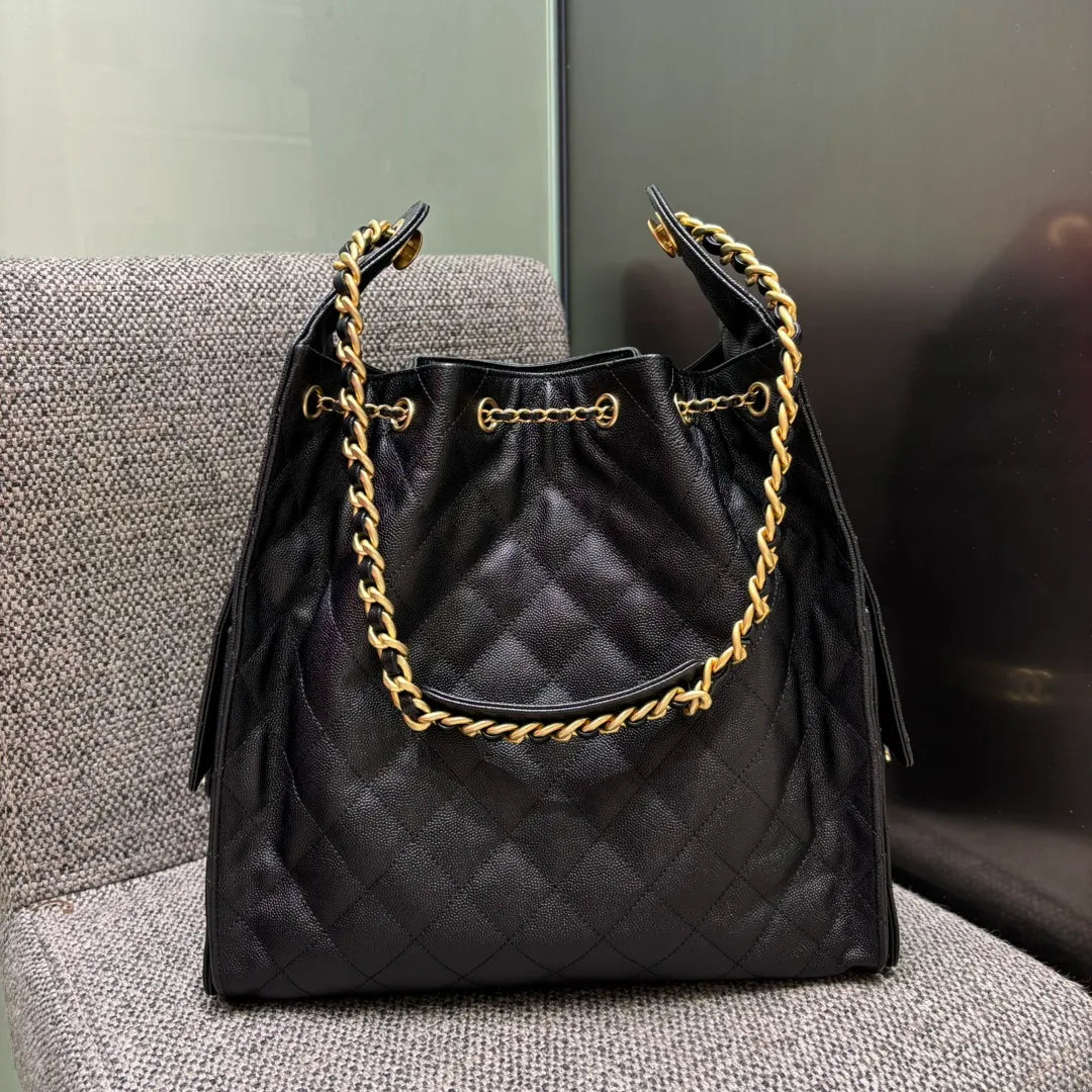 Ch@nel 25C Runway Chain Hippie Hobo Shoulder Bag 139877