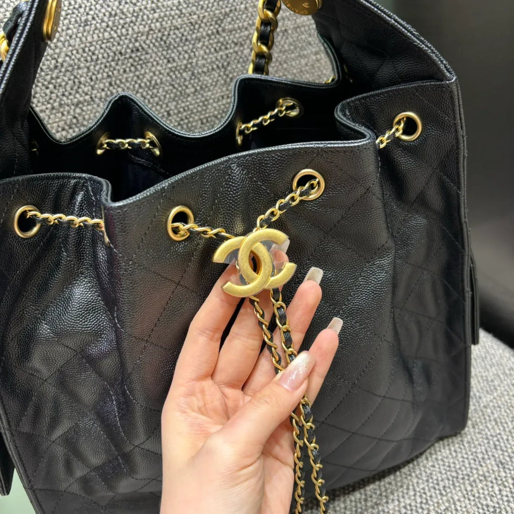 Ch@nel 25C Runway Chain Hippie Hobo Shoulder Bag 139877