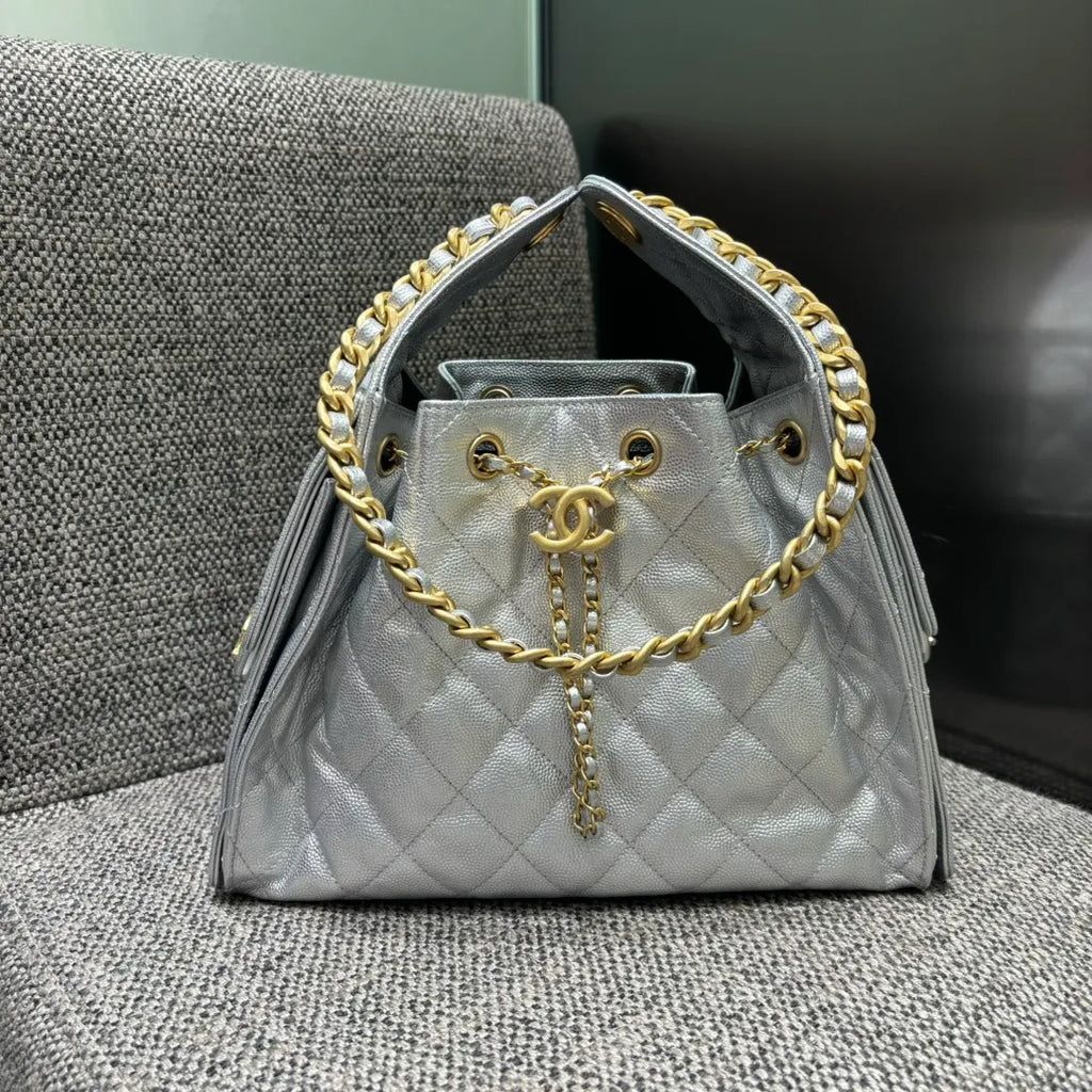 Ch@nel 25C Runway Hippie Chain Hobo Bag 139898